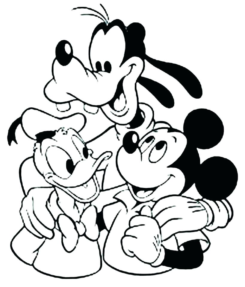 818x960 Mickey Mouse Coloring Pages Free Printable Mouse Coloring Page