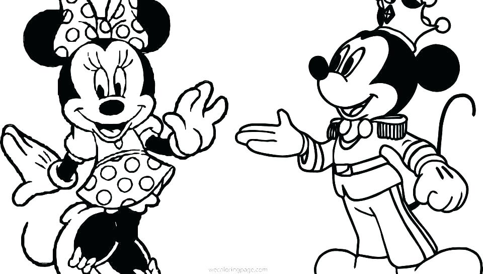 960x544 Mickey And Minnie Coloring Page Mickey Sheets Kissing Mouse