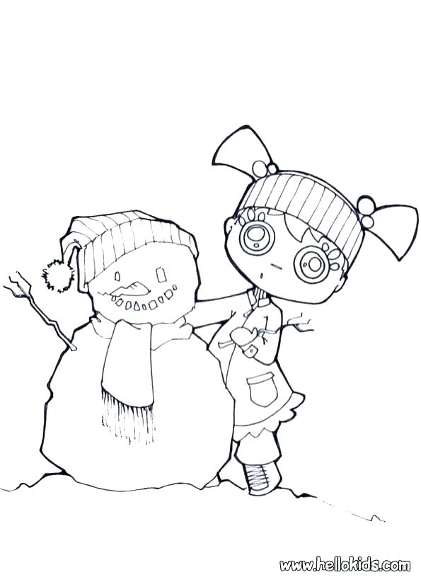 595x822 Www Hellokids Com Print My Name Snowman Coloring Pages