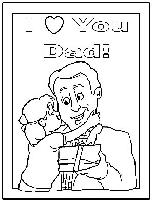 300x400 Father's Day Coloring Pages