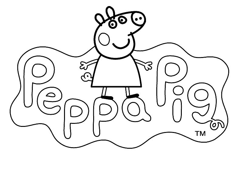 794x570 Easy Peppa Pig George Coloring Pages