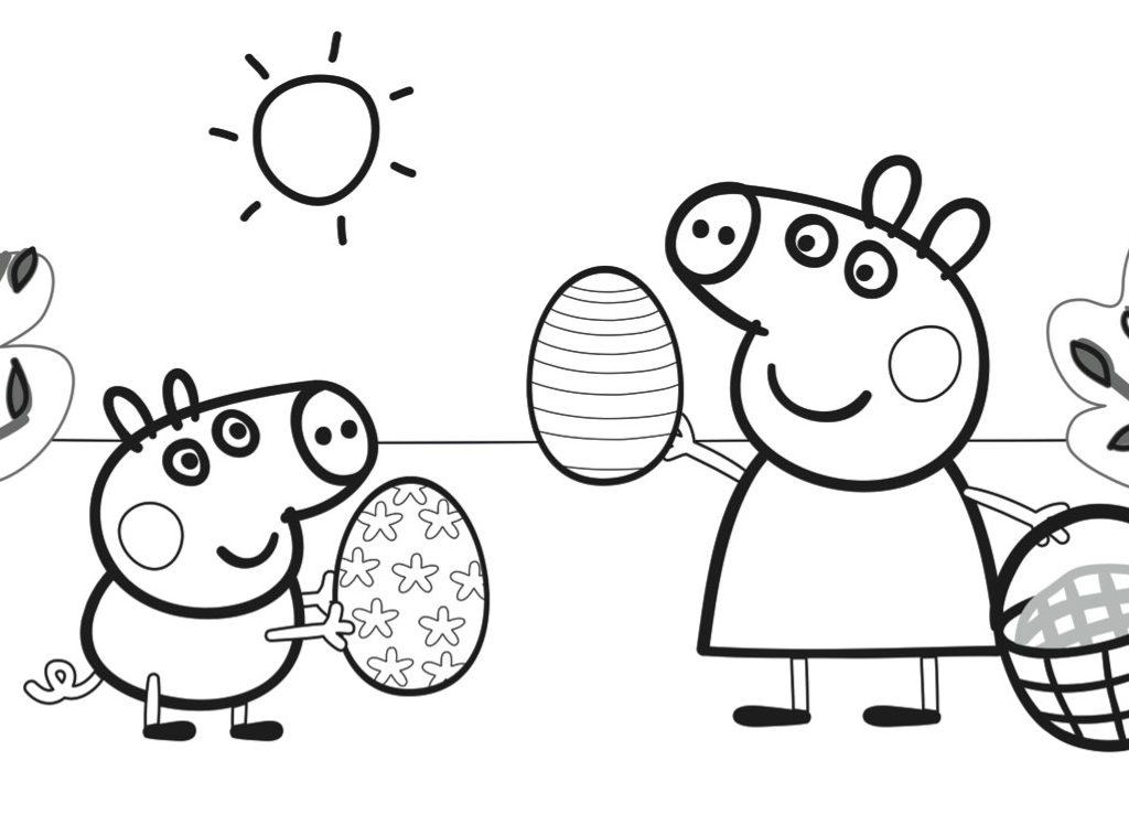 1024x758 Amazing Ideas Peppa Pig Coloring Pages Best Peppa Pig Coloring