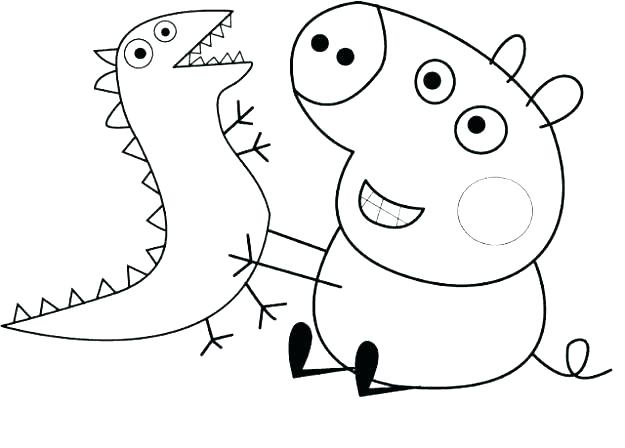 625x448 Peppa Pig Colour Pig Coloring Pages Pig Colouring Pages Printable