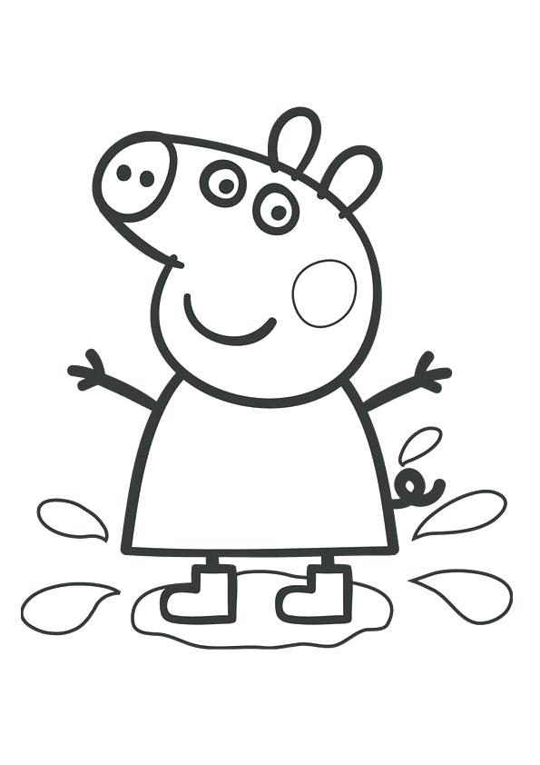 595x842 Peppa Pig Printable Coloring Pages Pig Coloring Pages Peppa Pig