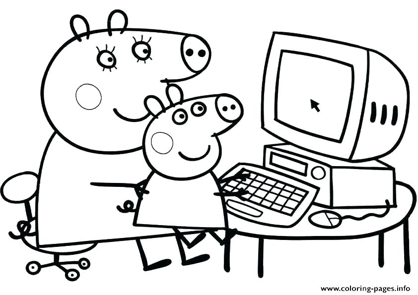 842x595 Coloring Pages Pig Coloring Pages The Book Page Free Printable Pig