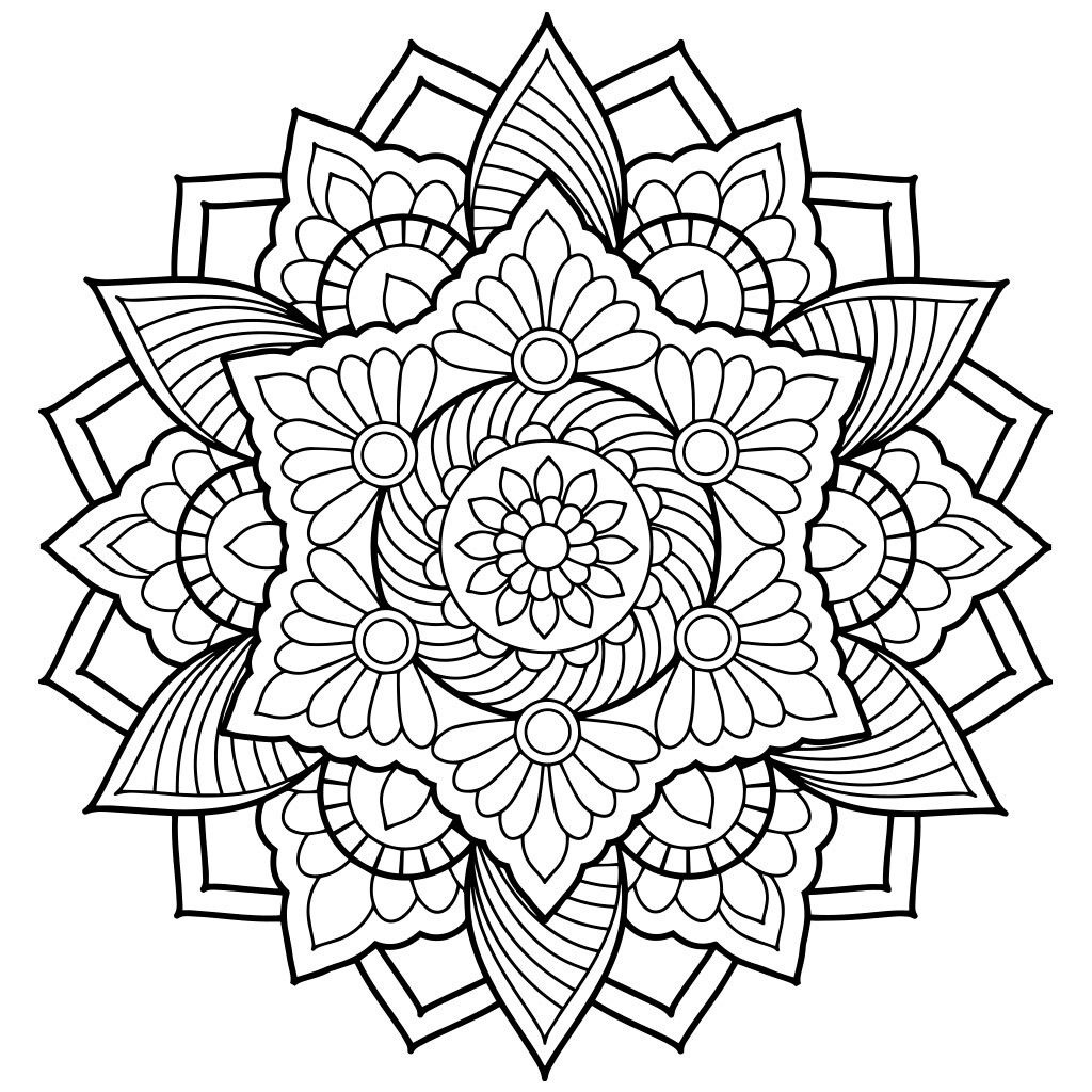 1024x1024 Pin By Ann Furnas On Design Patterns Mandala, Adult