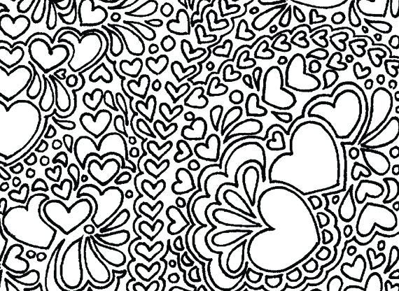 570x416 Abstract Coloring Page Simple Design Free Abstract Coloring Pages