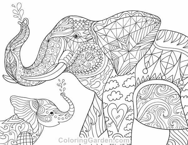 600x464 Best Ideas Printable Elephant Mandala Coloring Pages With Free