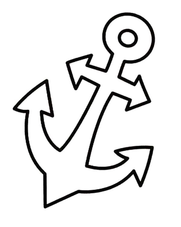 600x751 Anchor Coloring Page Preschooler Kids Anchor Coloring Pages Bulk