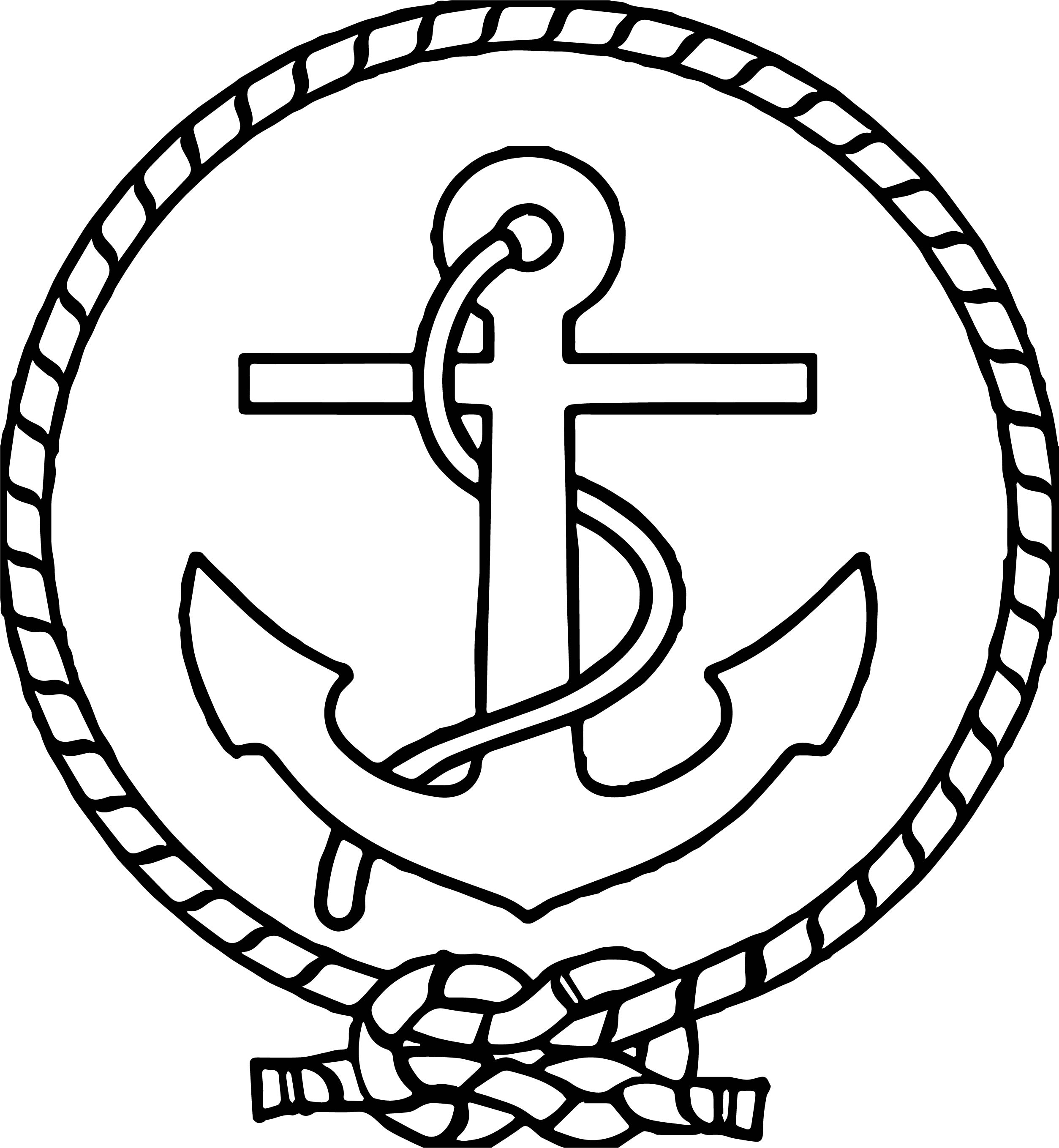 2507x2716 Anchor Coloring Page For Pages Of Anchors Me On Giving Task Kids