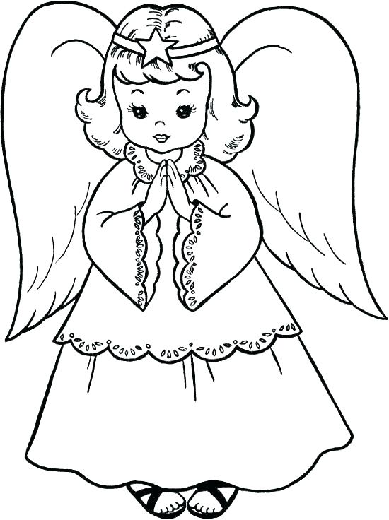 550x736 Angel Color Pages
