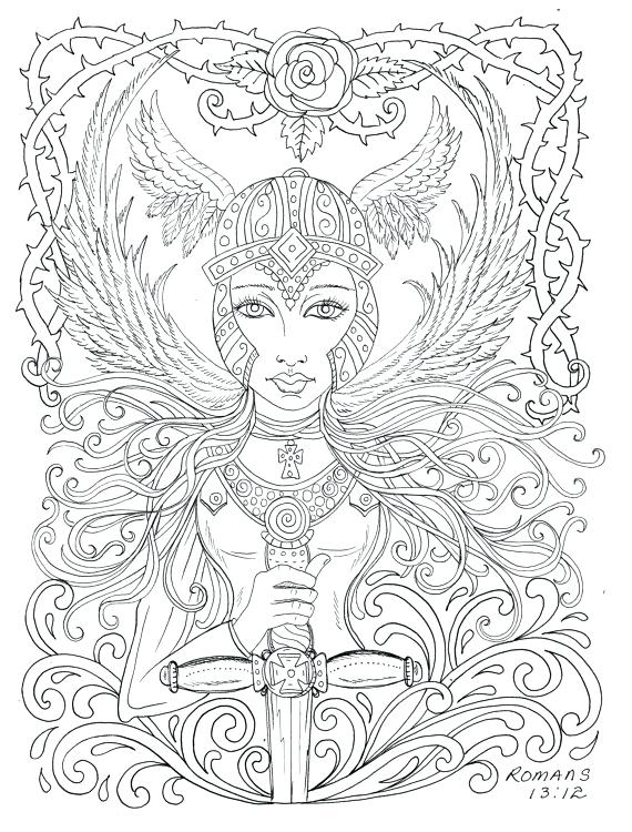 570x750 Coloring Pictures Of Angels
