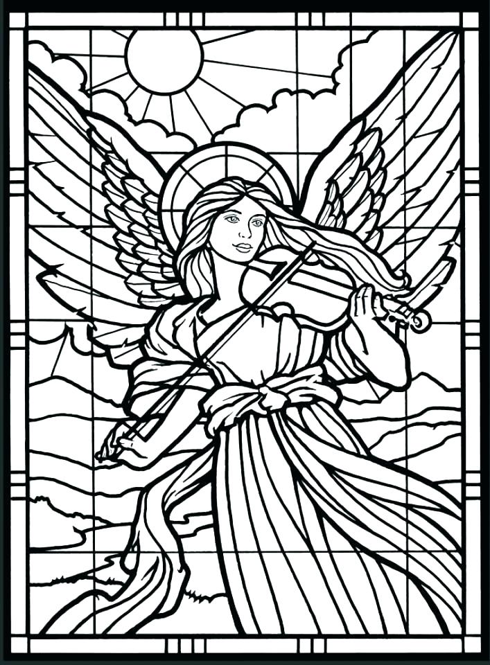 707x960 Angel Coloring Pages For Adults Also Anime Angel Coloring Pages