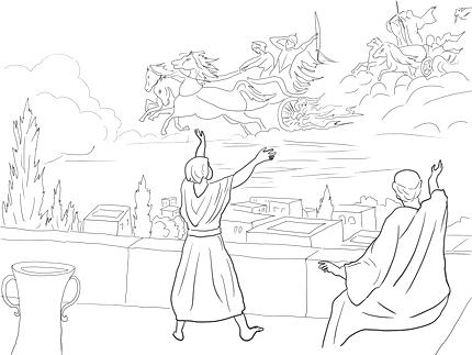 430x323 Fiery Army Coloring Page Free Printable Coloring Pages Elijah