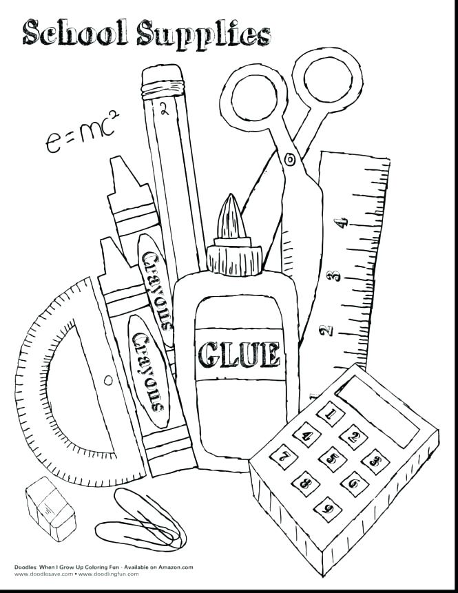 Printable Back To School Coloring Pages