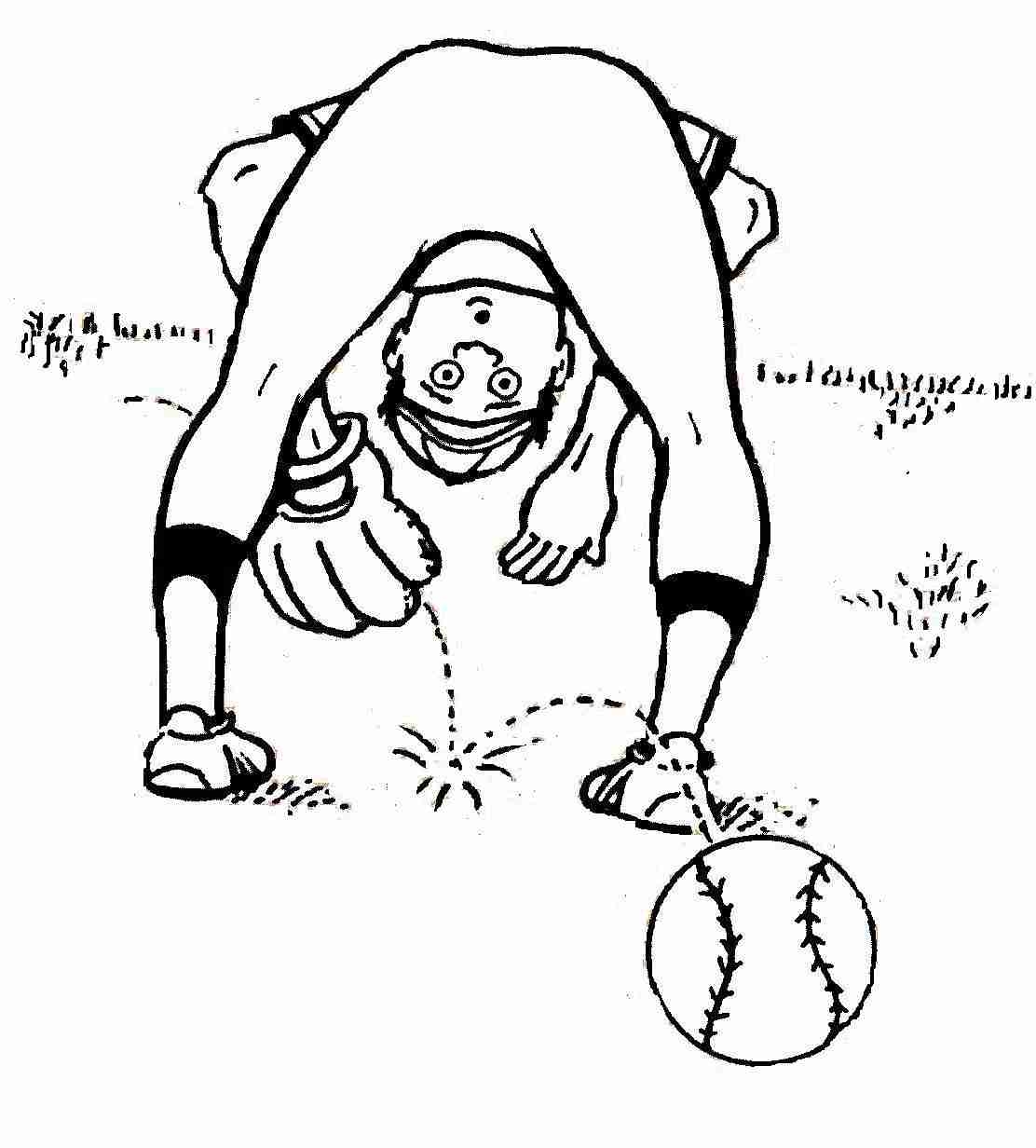 Printable Baseball Coloring Pages