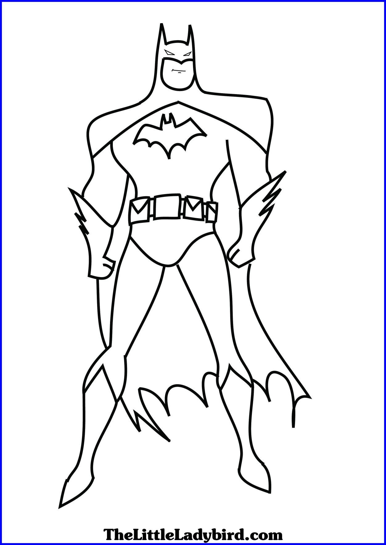 Printable Batman Coloring Pages