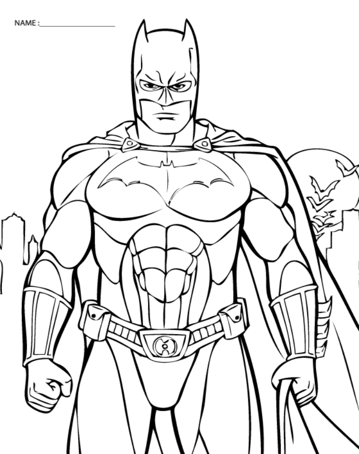 720x910 Free Printable Batman Coloring Pages Batman Free Coloring