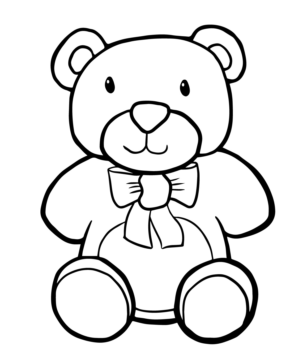 1300x1536 Free Printable Teddy Bear Coloring Pages For Kids Coloring Page