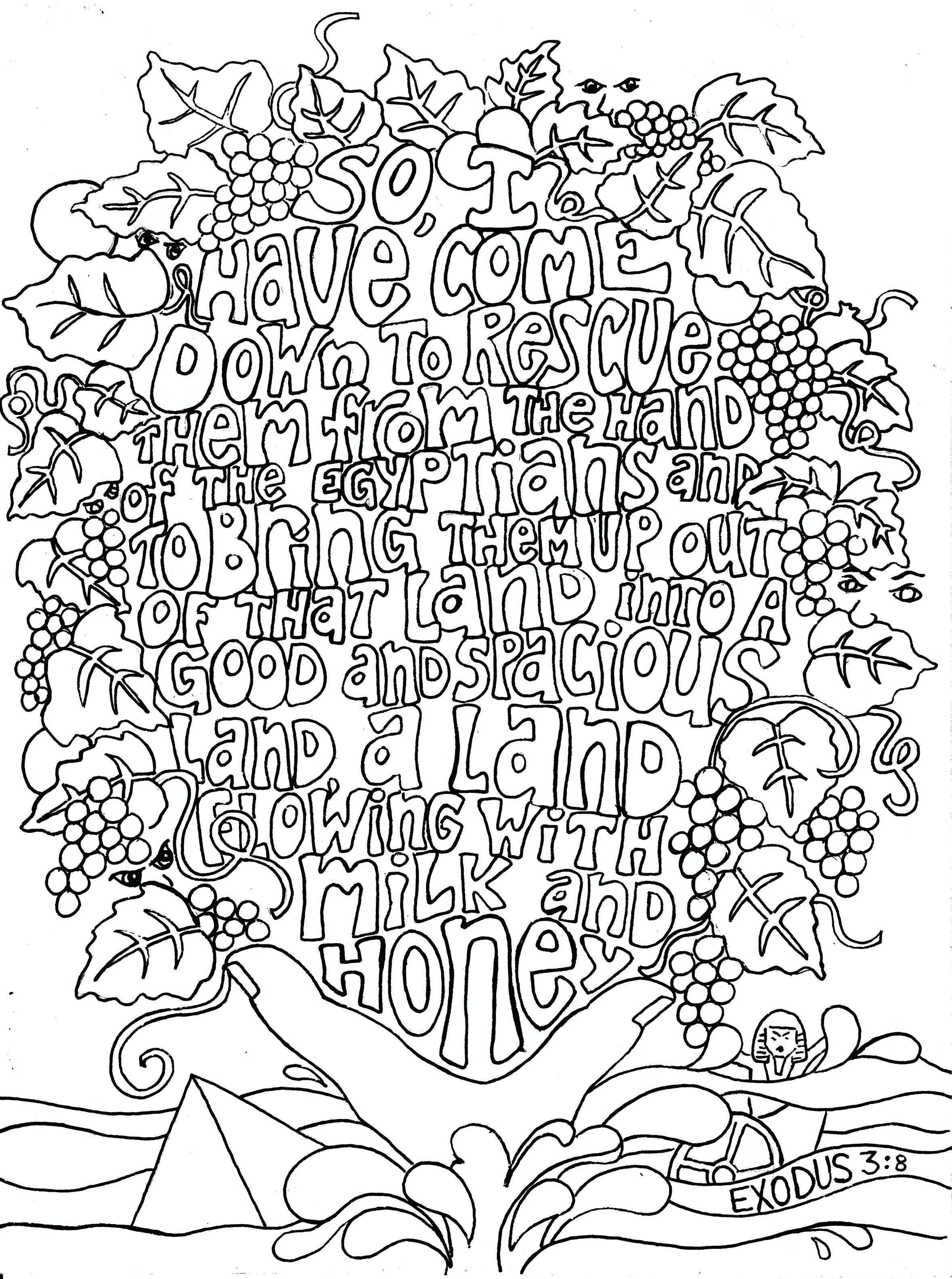 2358x3168 Bible Verse Adult Coloring Pages Printable Printables Mintreet New