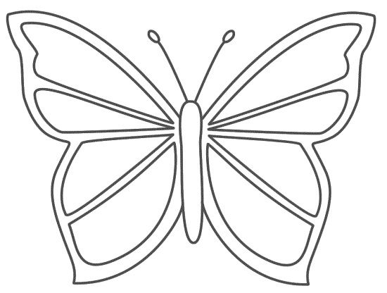 550x416 Printable Butterfly Coloring Pages