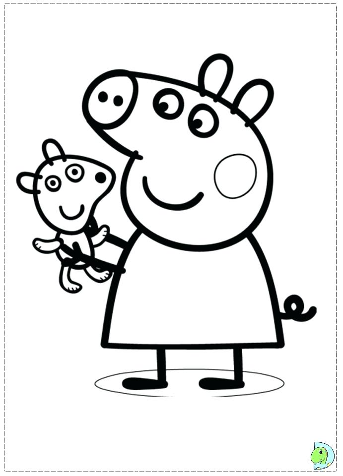 691x960 Peppa Pig Coloring Pages For Kids Pig Coloring Pages Free