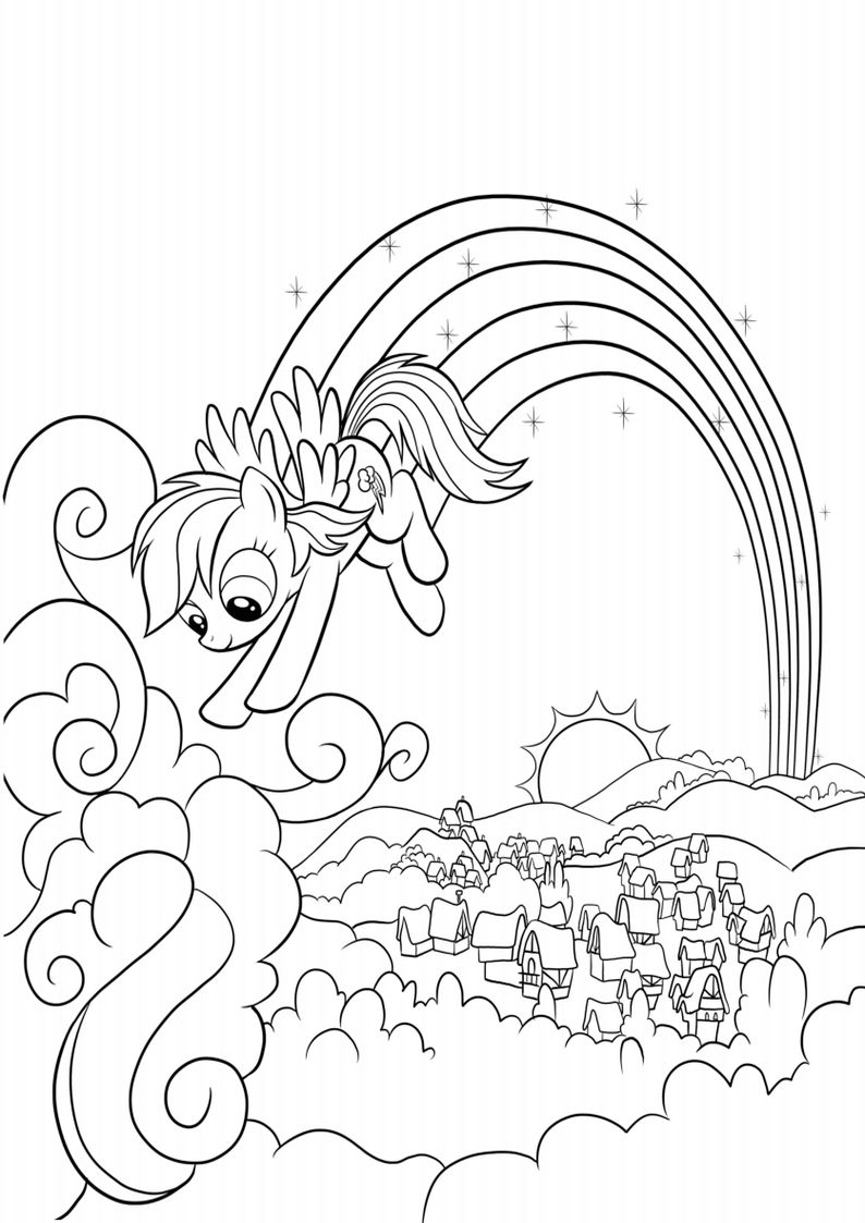 794x1123 Pin By Printable Free On My Little Pony Coloring Pages