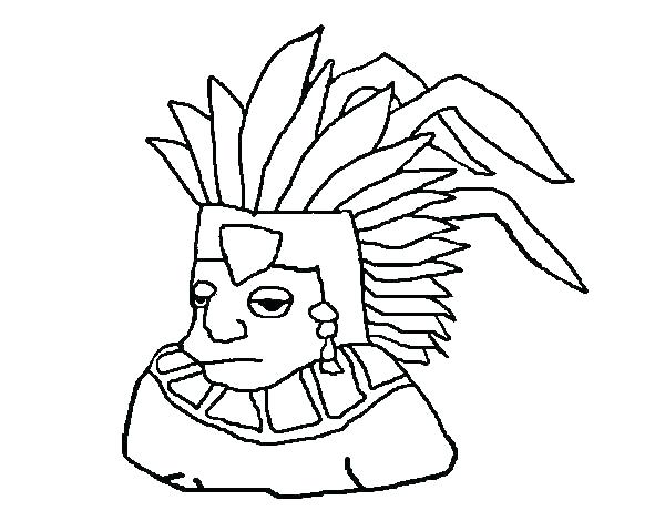 600x470 Aztec Calendar Coloring Page Printable Coloring Pages Coloring