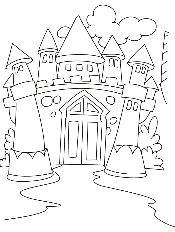 720x954 Castle Coloring Page Elegant Free Printable Castle Coloring Pages