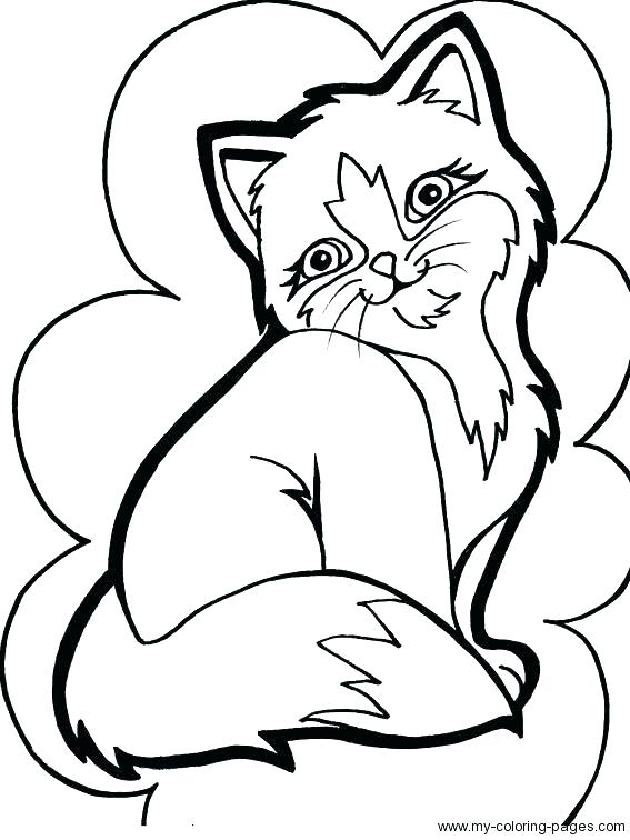 567x756 Kitty Coloring Pages