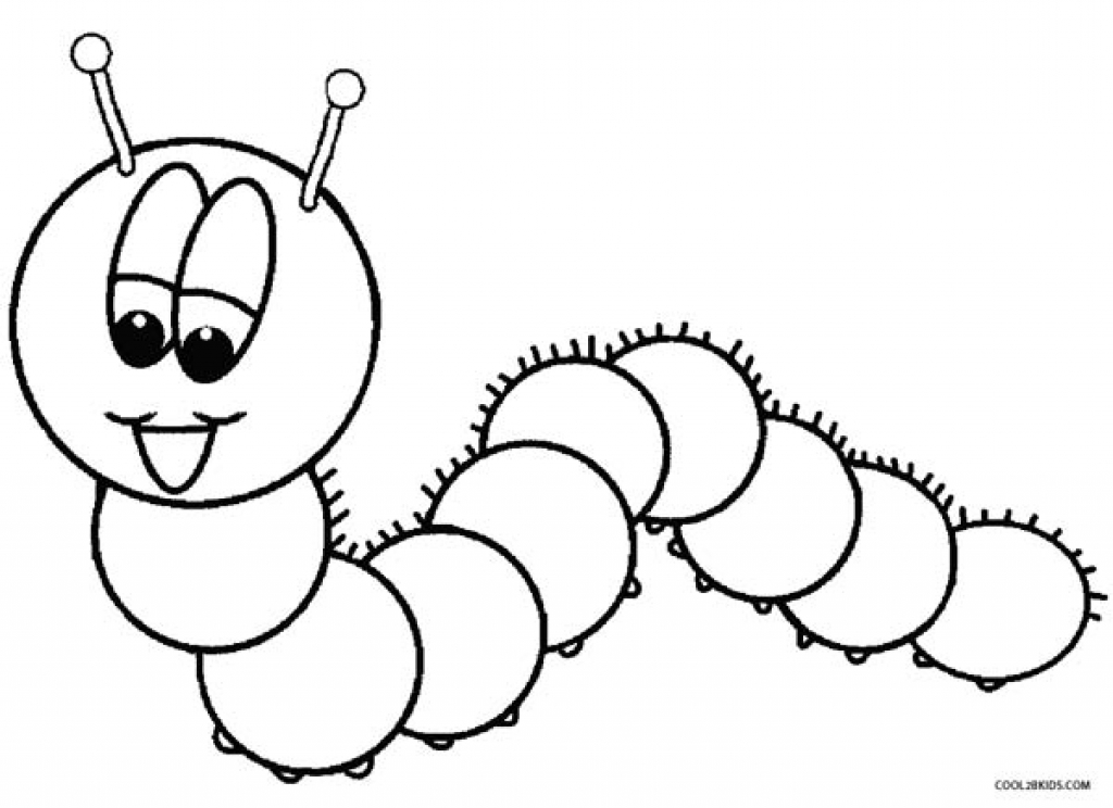 1024x744 Peachy Design Ideas Printable Caterpillar Coloring Pages For Kids