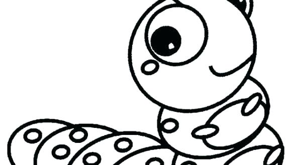 585x329 Printable Caterpillar Coloring Pages