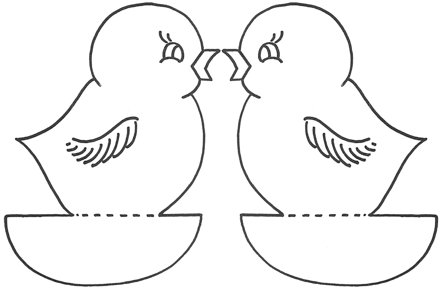 864x565 Baby Chick Coloring Pages