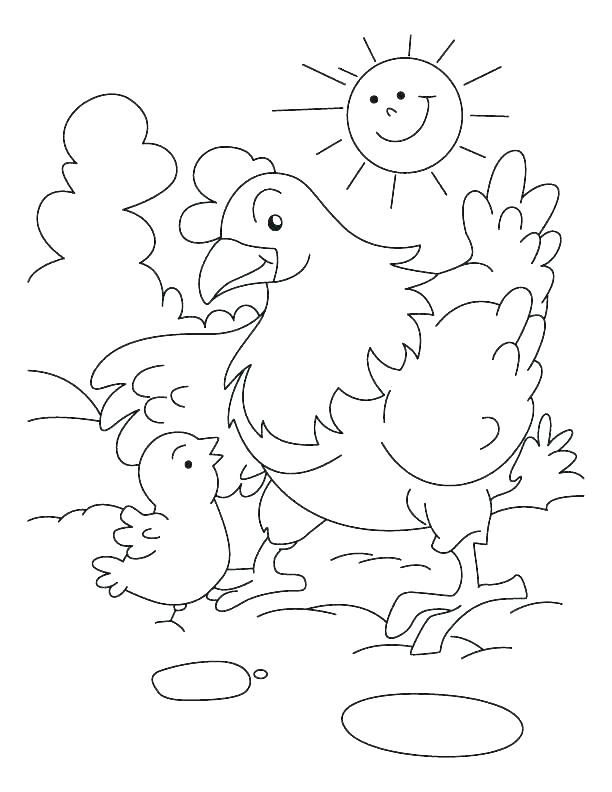 612x792 Coloring Pages Chickens Chicken Coloring Book Together