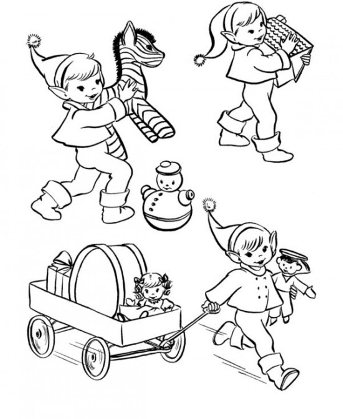 1161x1418 Christmas Elf Coloring Pages Printable Christmas Coloring Pages