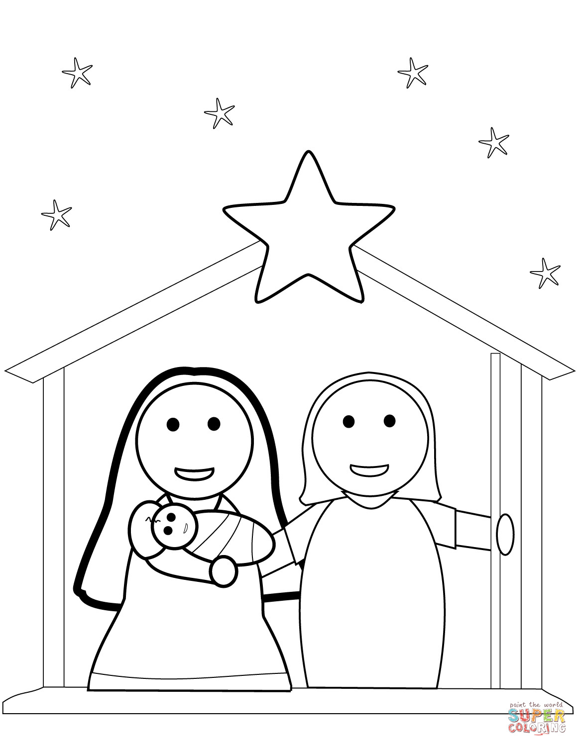 1159x1500 Edge Nativity Color Sheets Free Printable Christmas Coloring Pages