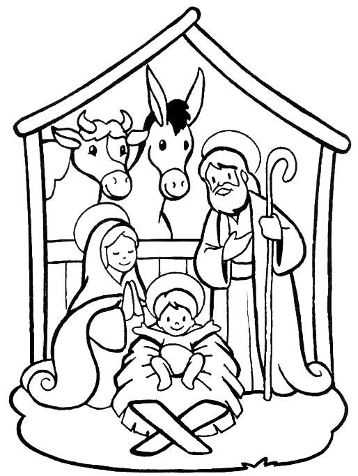 514x682 Printable Nativity Coloring Pages
