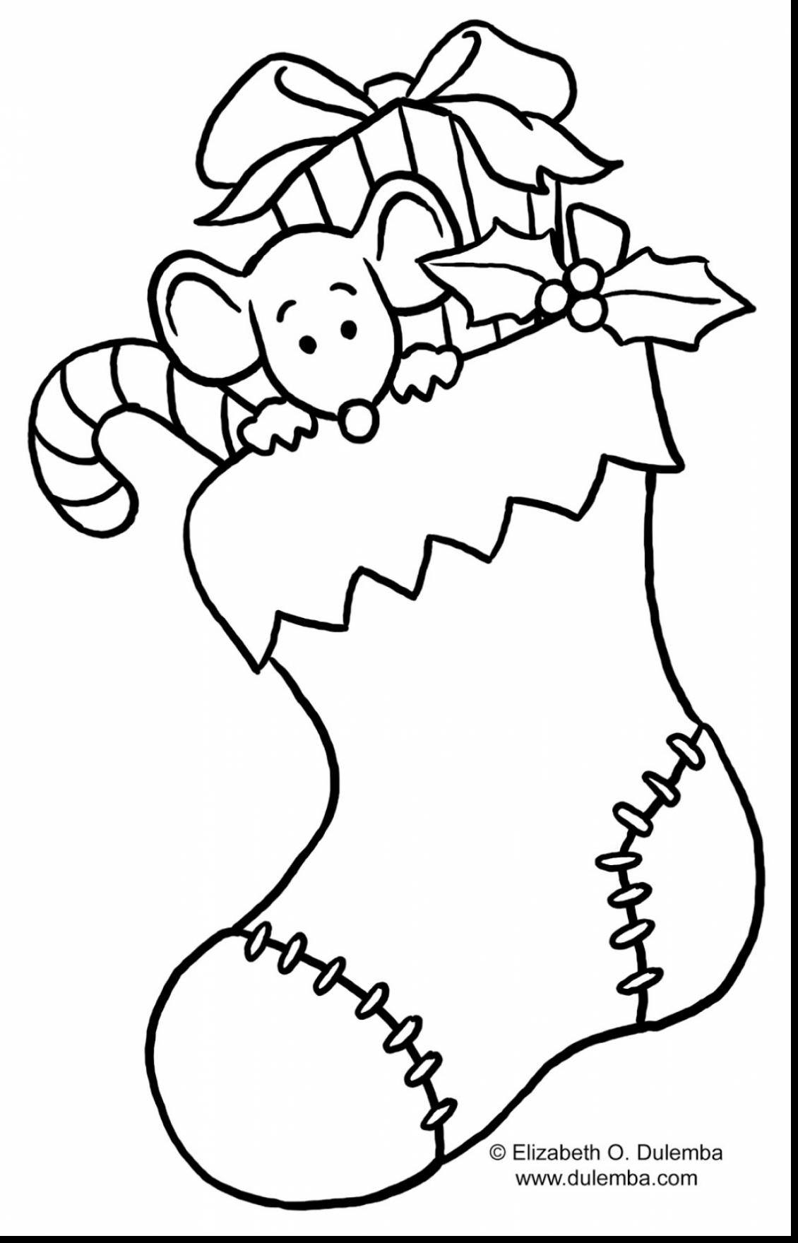1130x1760 A Puppy Dog In Christmas Stocking Coloring Page Free Printable