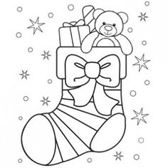 236x236 Hard Color By Number Pages Christmas Stocking