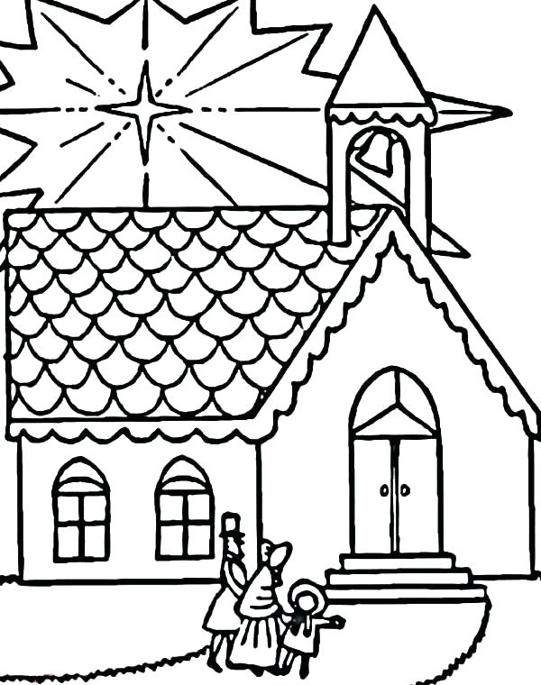 600x760 Church Coloring Pages Church Coloring Pages To Print Church Family
