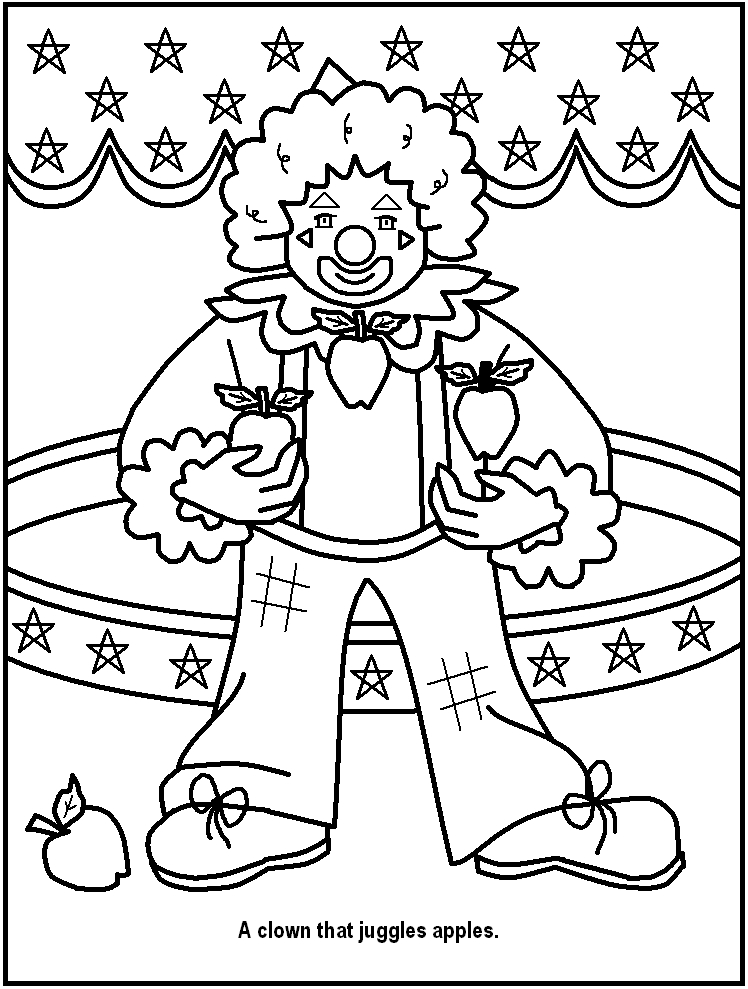 Printable Circus Coloring Pages