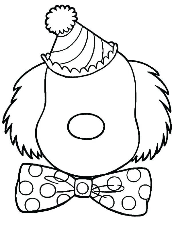 600x783 Clown Coloring Page Lovely Clown G Pages Kids Sheets Face Page
