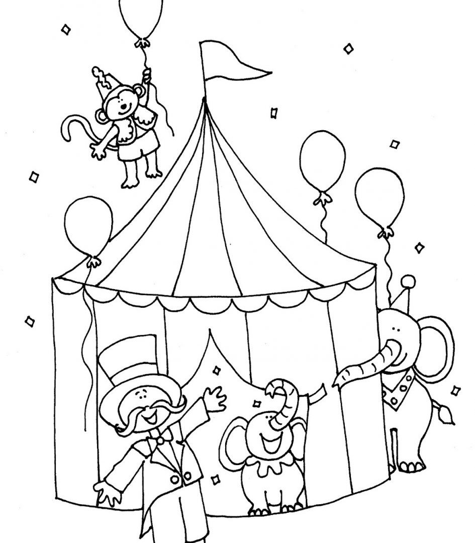 945x1080 Magnificent Clown Coloring Pages With Circus Free Printable