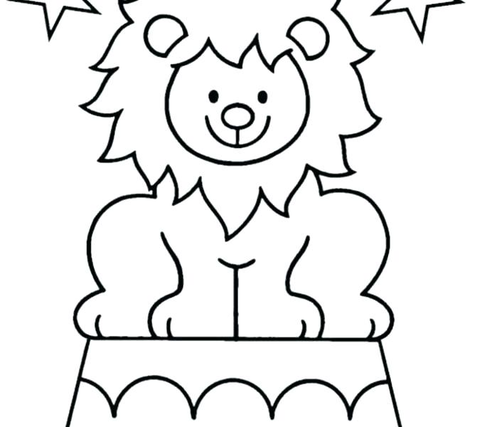 678x600 Circus Animal Coloring Pages