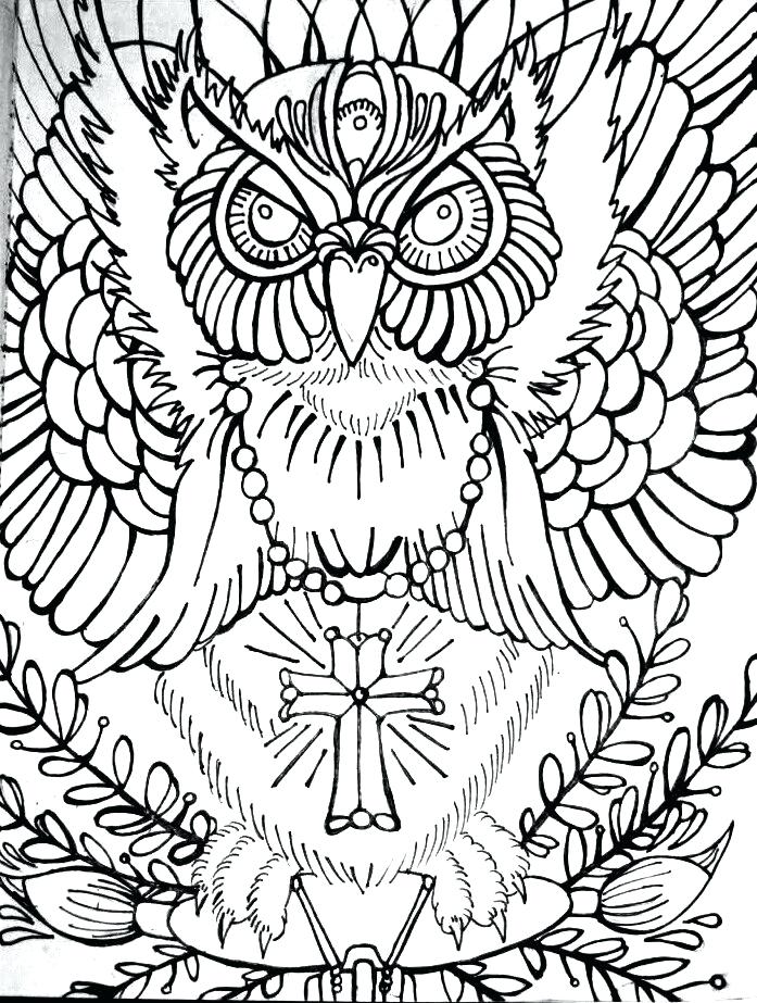 697x923 Owl Coloring Pages For Kids Printable Coloring Pages 4 Coloring