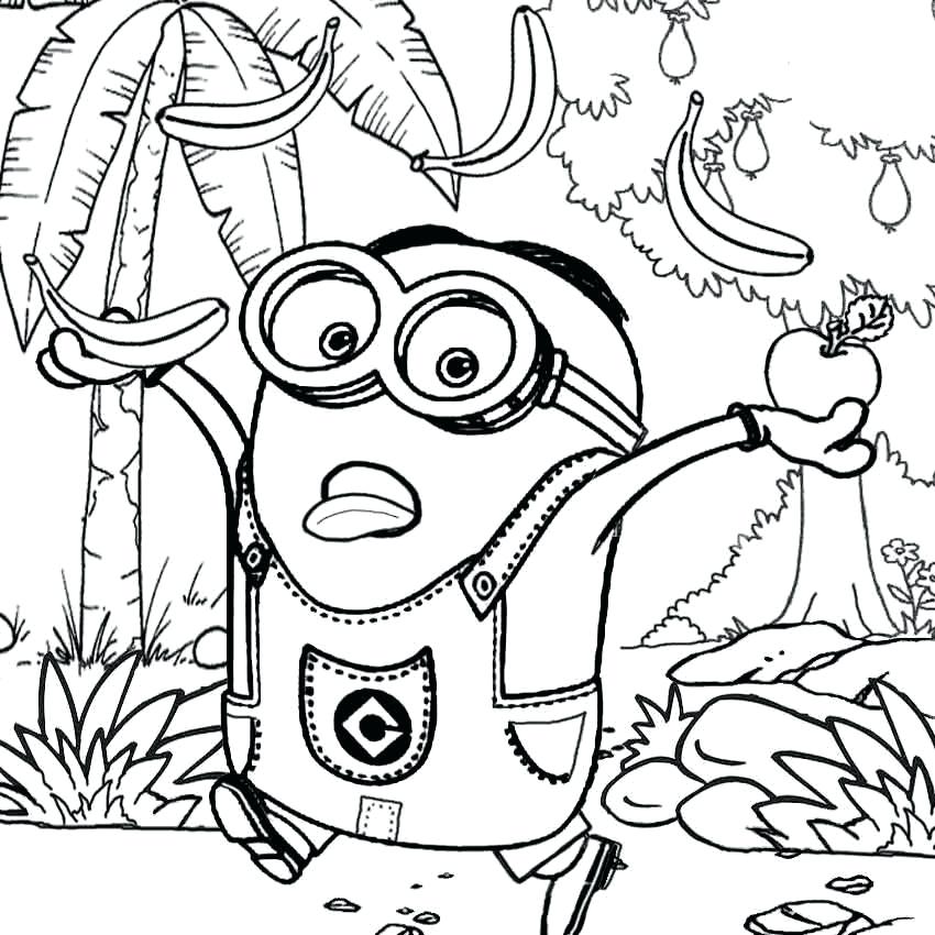 850x850 Minion Printable Coloring Pages Minion Printable Coloring Pages