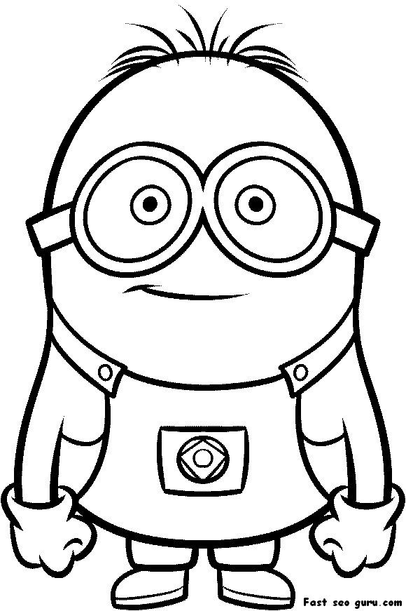 580x871 Printable Despicable Me Minions Printable Coloring Pages Kids