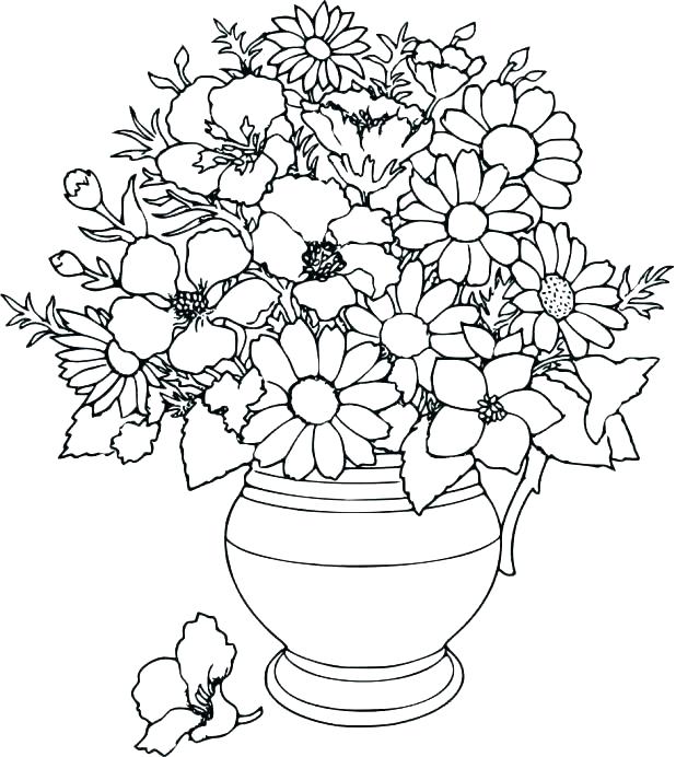 618x692 Free Printable Coloring Pages Flowers And Butterflies Printable