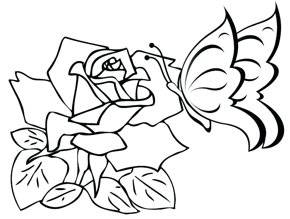 1005x759 Coloring Pages Butterfly Free Coloring Pages Flowers