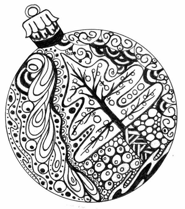 600x679 21 Christmas Printable Coloring Pages